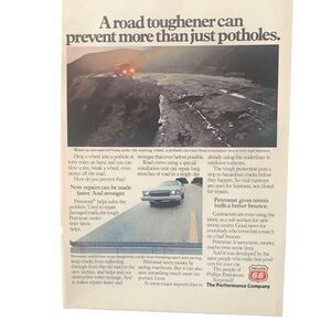 Vintage 1976 Phillips 66 Road Toughener Ad Advertisement